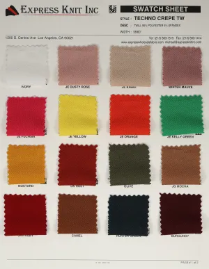 Techno Crepe Twill
