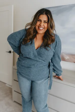 The Fiona Wrap Sweater - PLUS