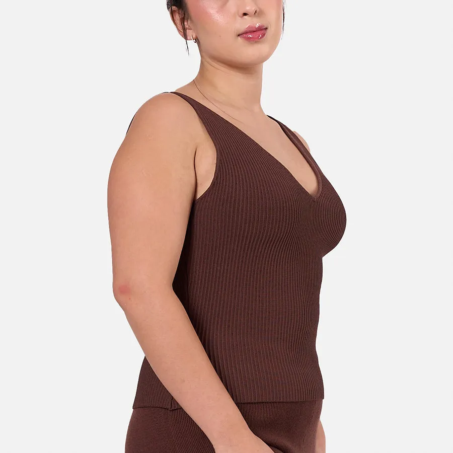 Top cuello V Sculpt Knit