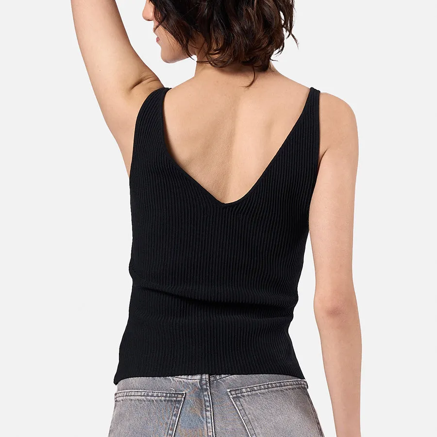 Top cuello V Sculpt Knit