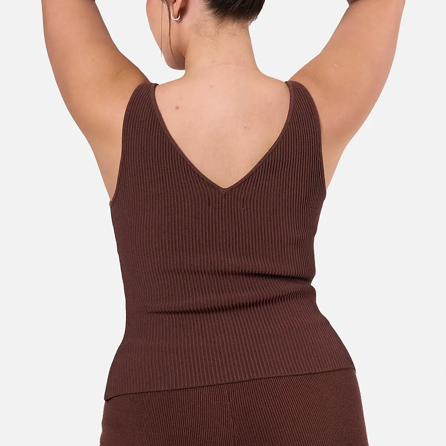 Top cuello V Sculpt Knit