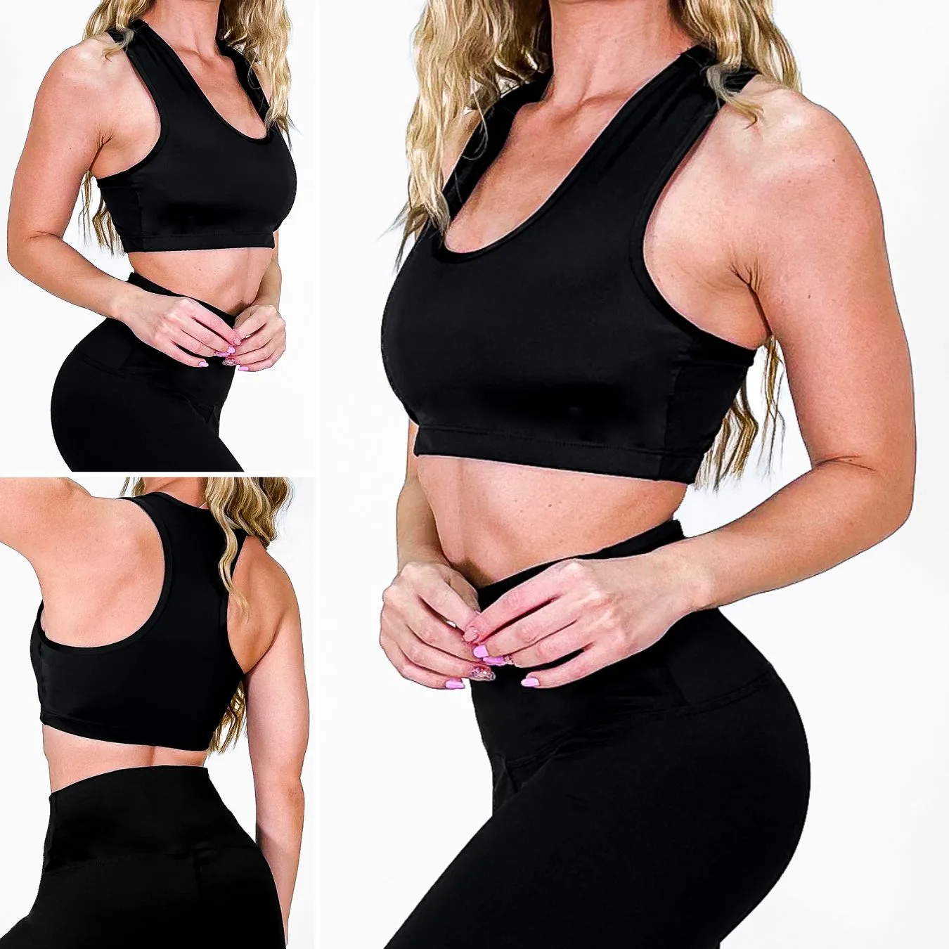 Top Grecia Negro | Diseño Premium | Calidad y Confort Superior | Con Copas Removibles