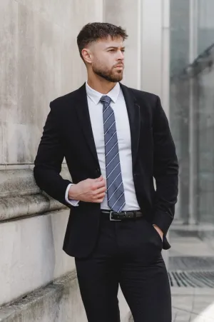 True Muscle Fit Suit Jacket in Black