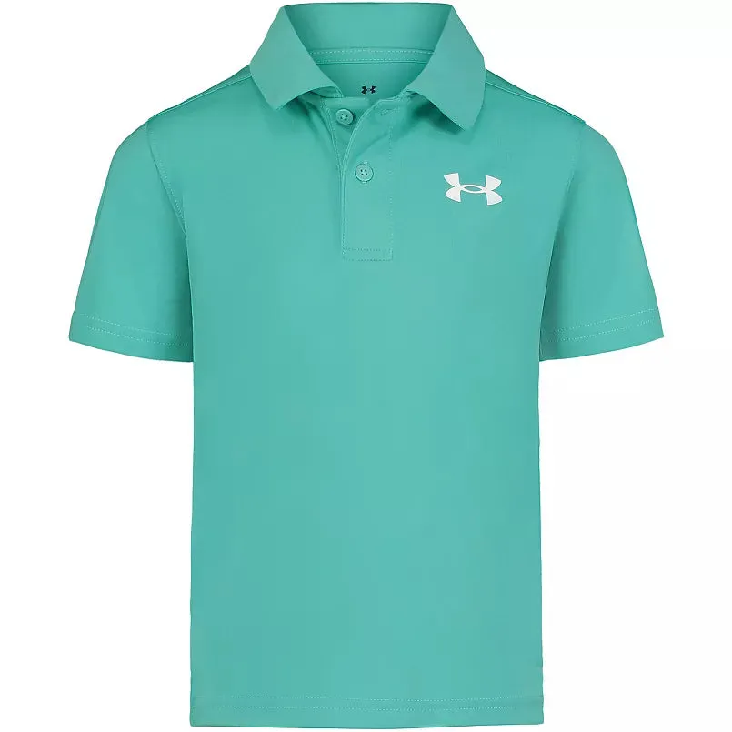 Under Armour Boy UA MatchPlay Solid Polo - Radial Turquoise