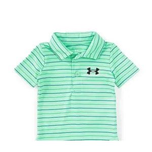 Under Armour Boy UA MatchPlay Stripe Polo - Matrix Green