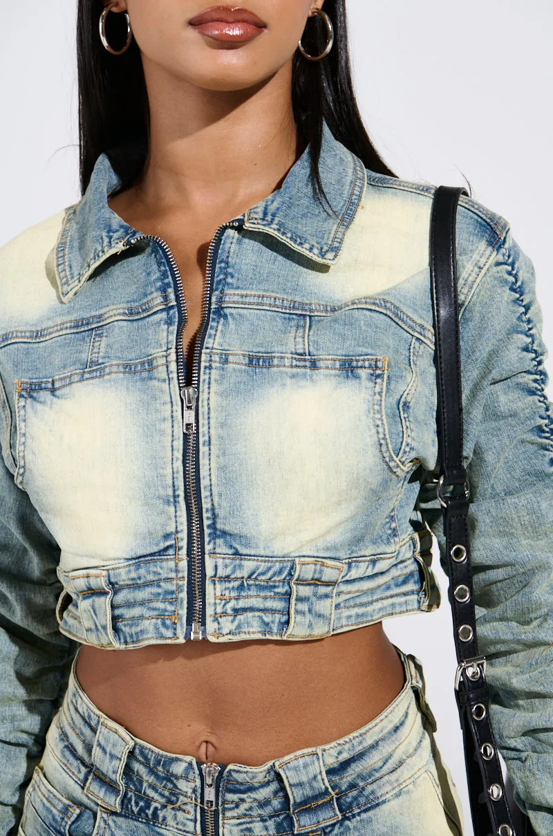 UP ALL NIGHT DENIM JACKET