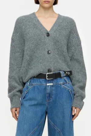 V Cardigan Heather Grey