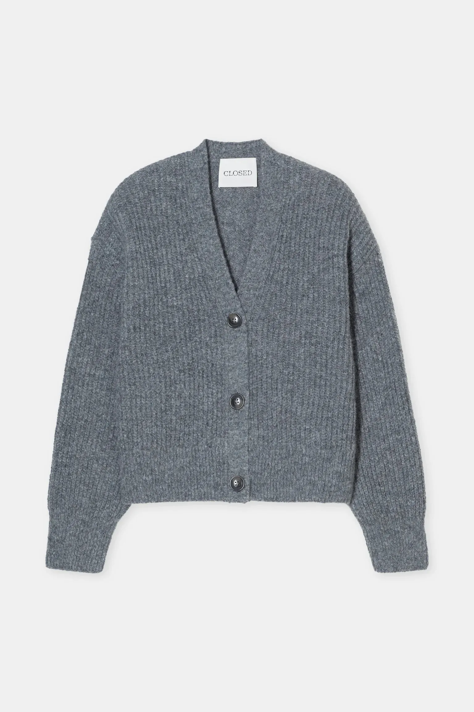 V Cardigan Heather Grey