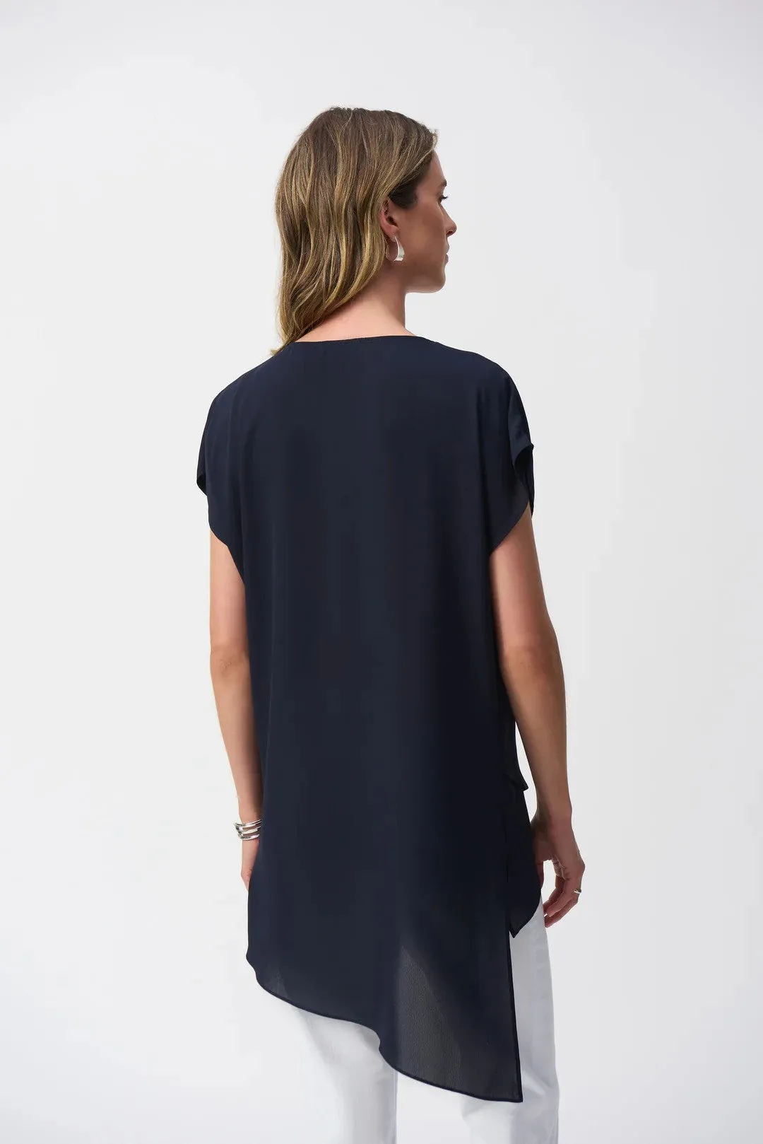 V-neck Asymmetrical Pullover Style 251151