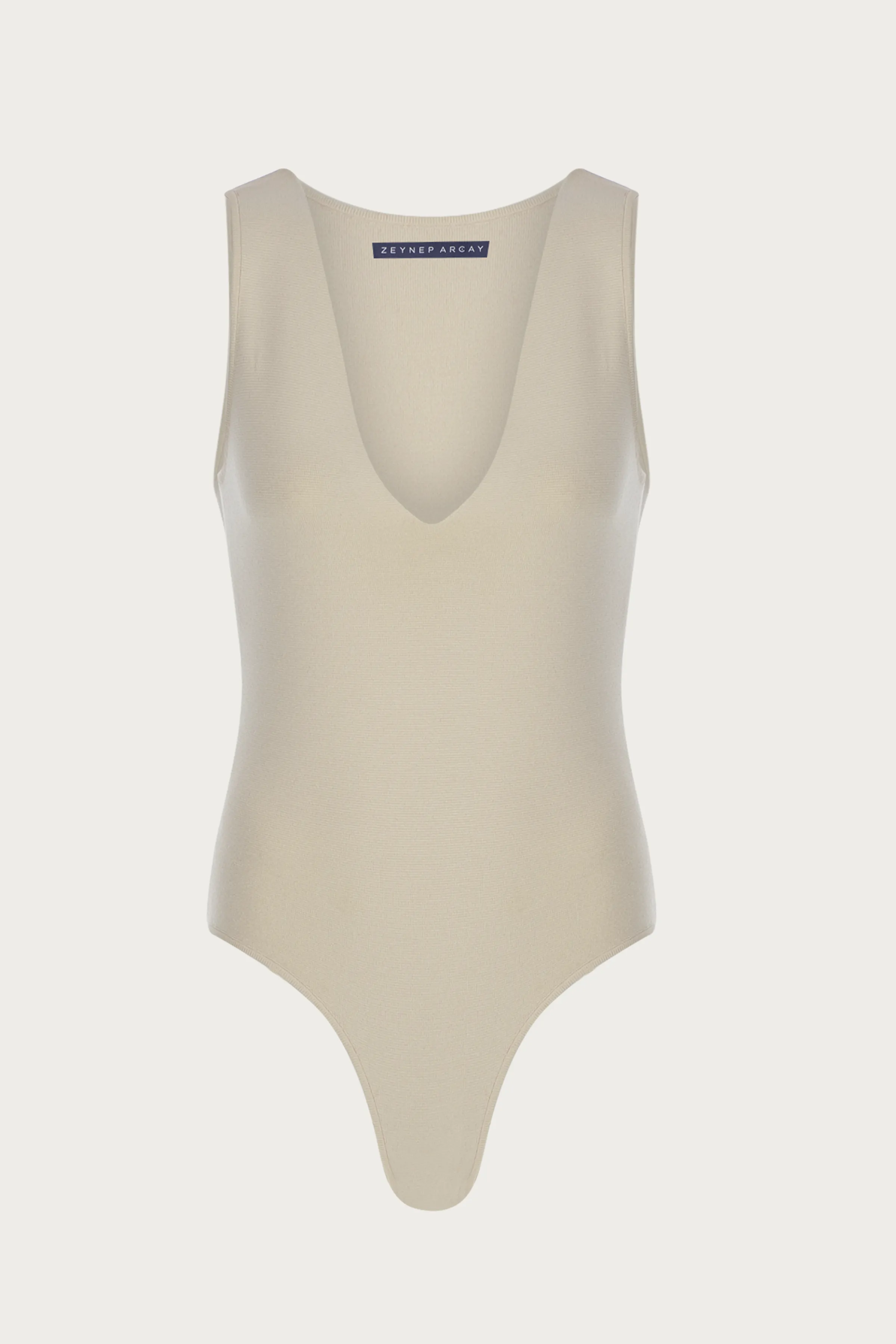 V-NECK KNIT BODYSUIT