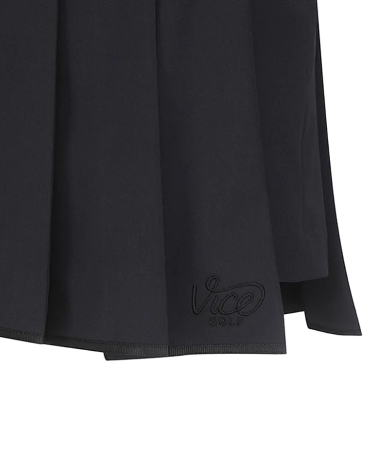Vice Golf Atelier Women's Pleats Rap Half Pants - Black