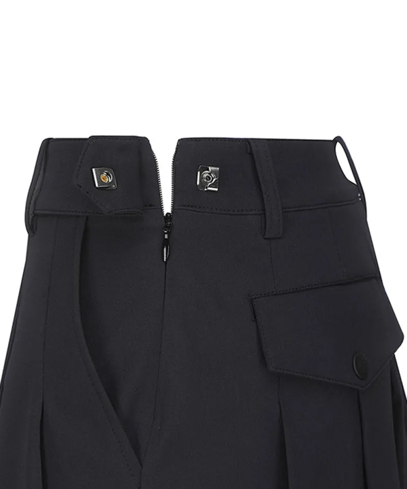 Vice Golf Atelier Women's Pleats Rap Half Pants - Black