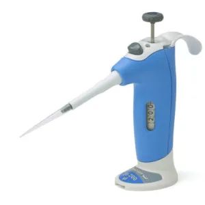 VistaLab 1070-0200 Ovation M M Mechanical Volume Set Pipette, Red, 20-200µL