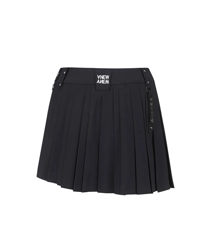 W Lap Pleats HP - Black