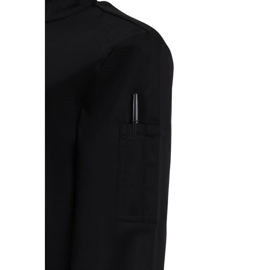 Whites Ladies Fitted Chef Jacket Black M