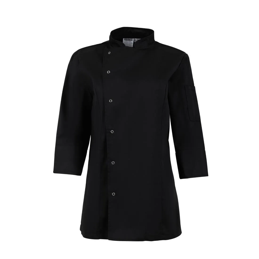 Whites Ladies Fitted Chef Jacket Black M