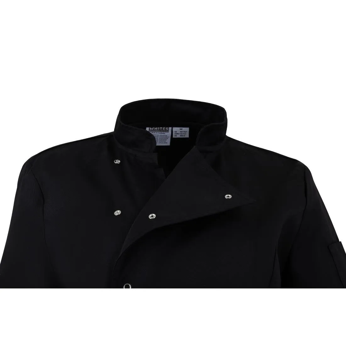 Whites Ladies Fitted Chef Jacket Black M