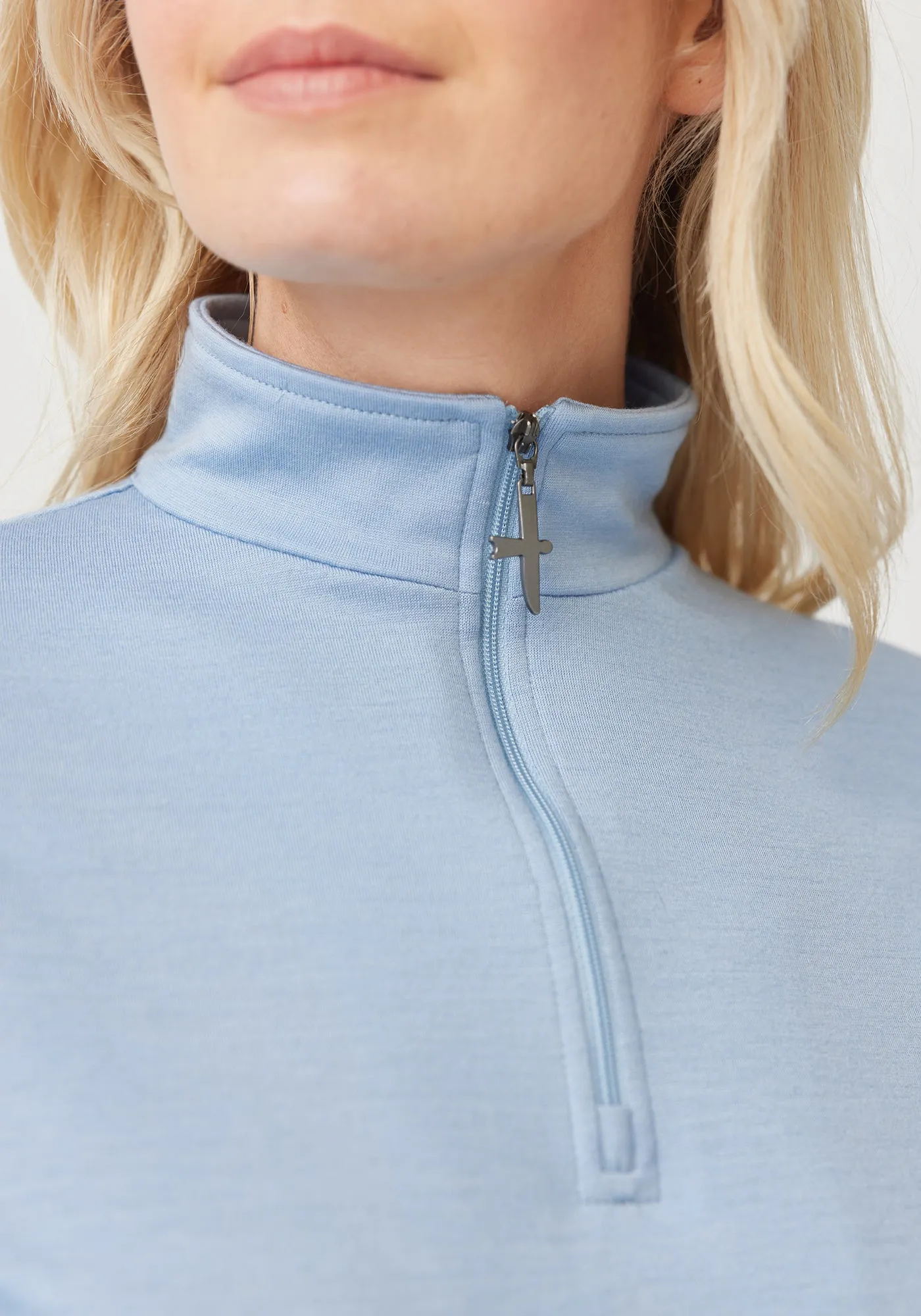 Womens Mountainsilk Half Zip-Cloudless-6742