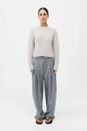 Wool Cashmere Blend Sweater - Mist -