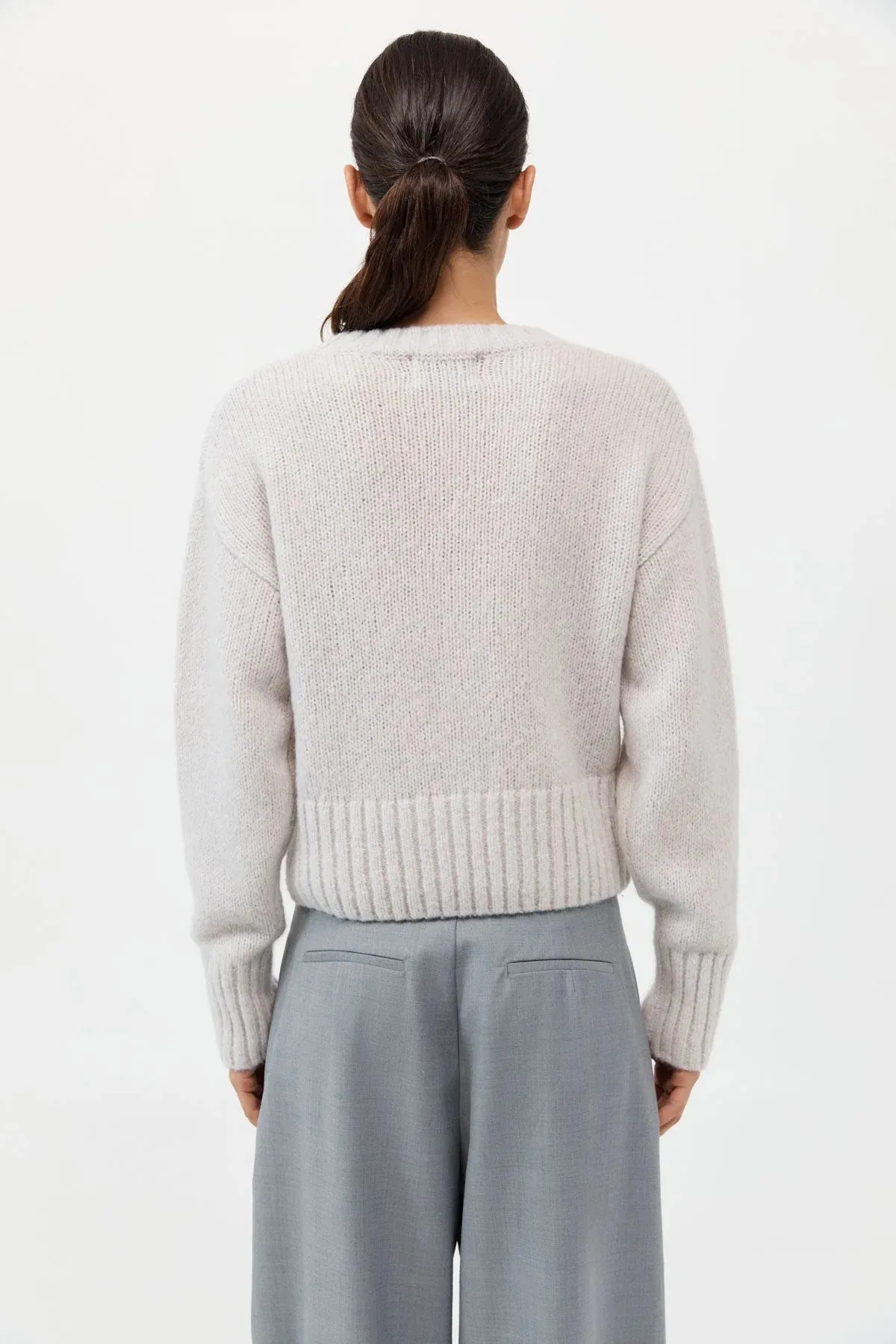 Wool Cashmere Blend Sweater - Mist -