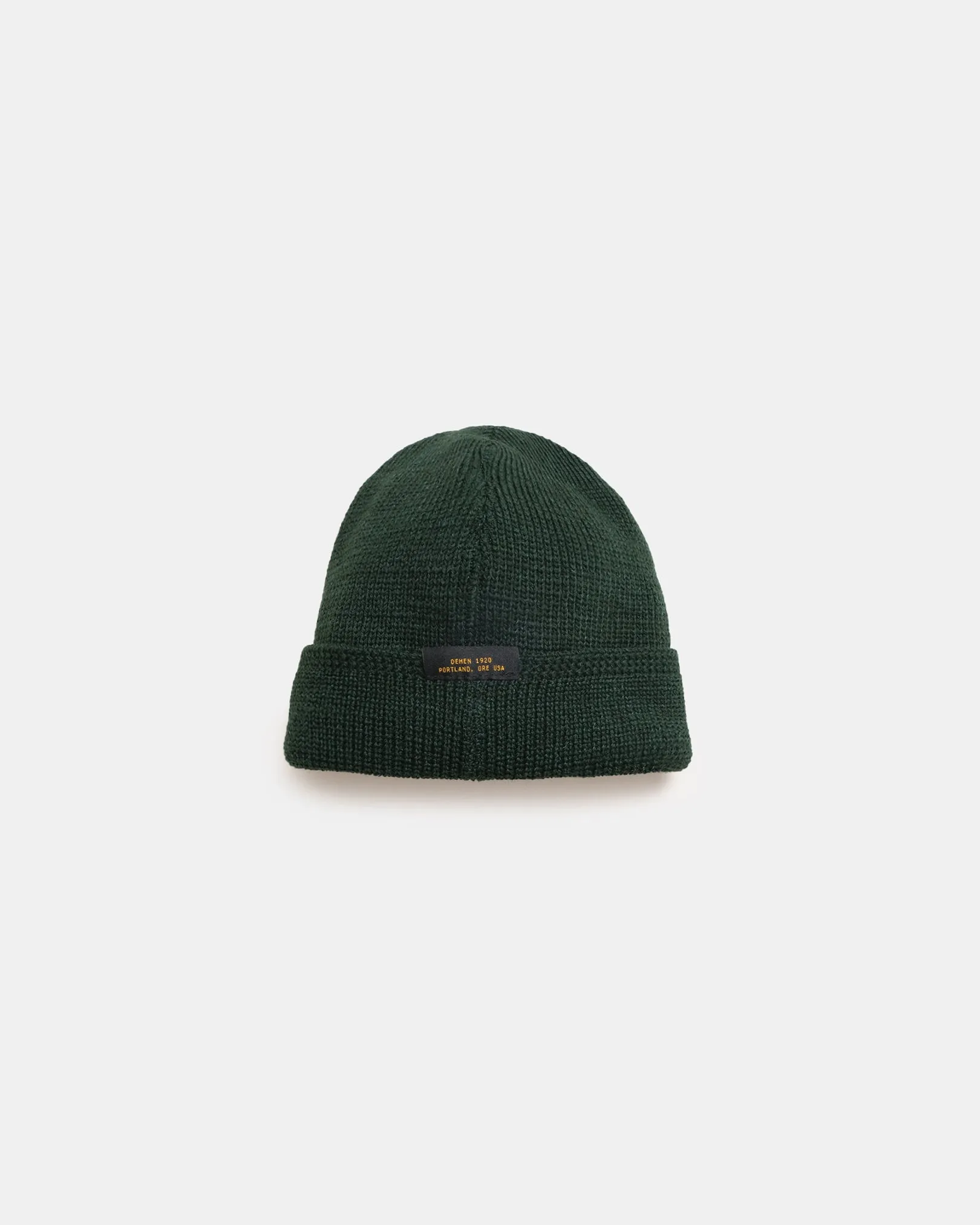 Wool Knit Watch Cap - Pine