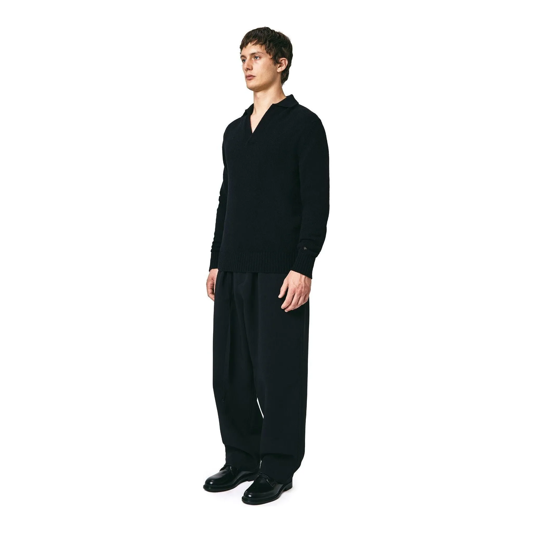 Wool Polo, Nero