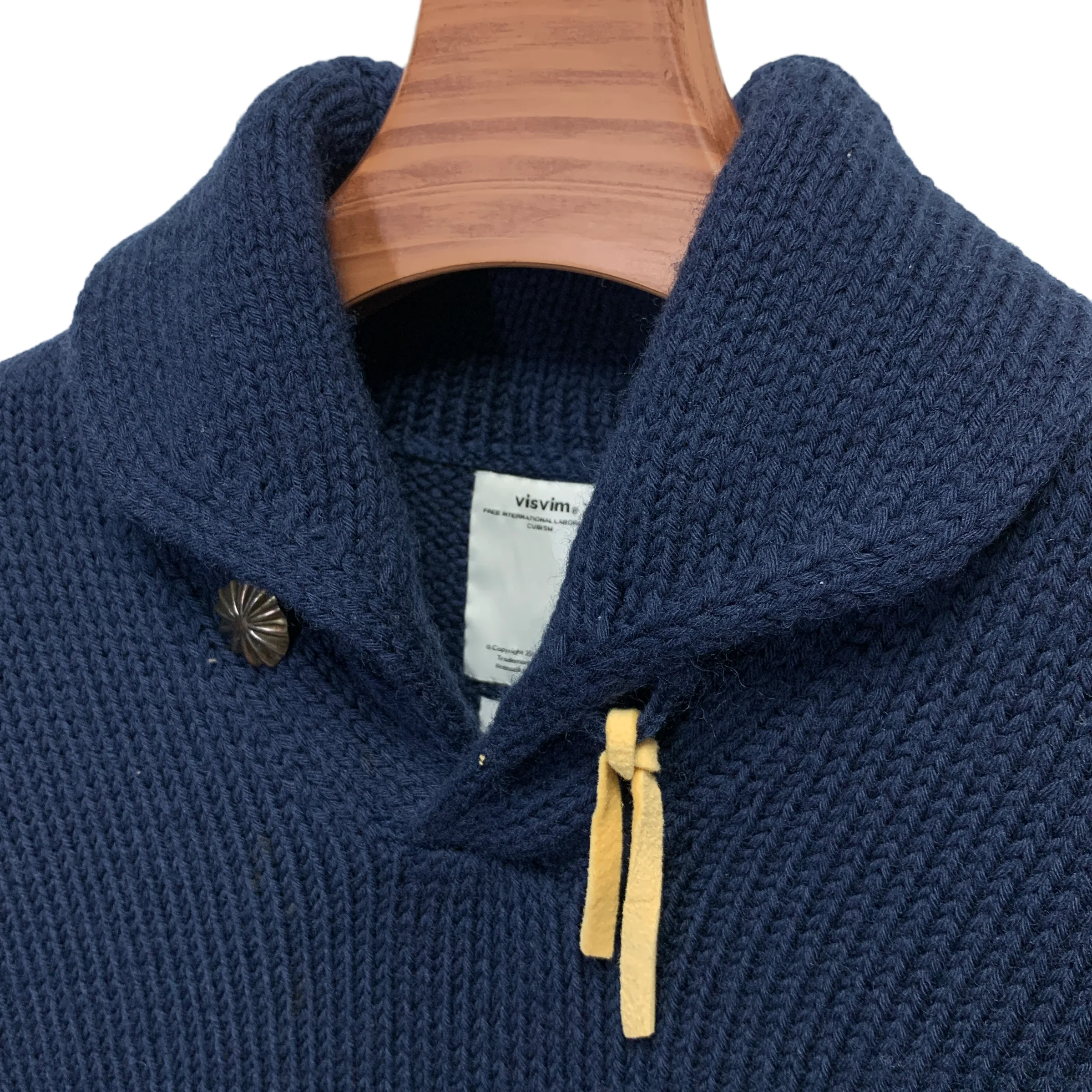 [XL] Visvim 12AW Sturgis Wool Shawl Collar Knit Sweater