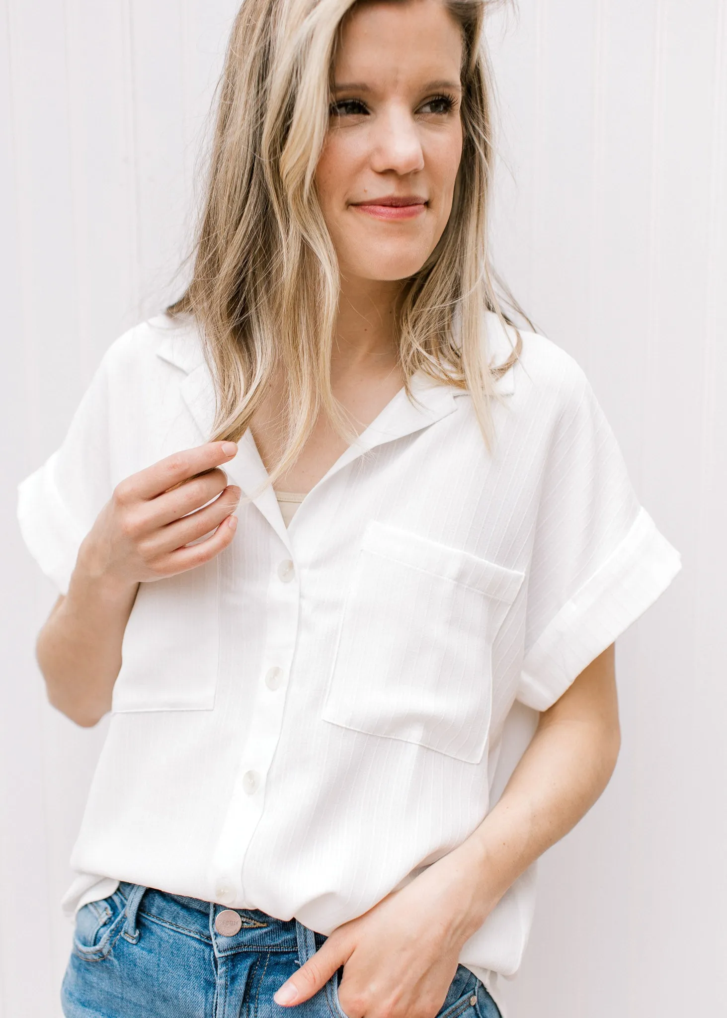 XZ Classic Fold Sleeve Button Down